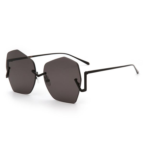 japan buy irregular trimming women frameless gradient sunglasses, White;black
japan buy irregular trimming women frameless gradient sunglasses, White;black