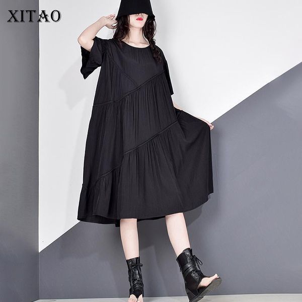 xitao patchwork draped casual dress women 2020 summer tide fashion new style o neck collar butterfly sleeve pullover zll52711, Black;gray
xitao patchwork draped casual dress women 2020 summer tide fashion new style o neck collar butterfly sleeve pullover zll52711, Black;gray