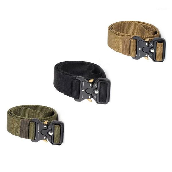 waist support tactical belts nylon belt with metal buckle adjustable heavy duty training hunting accessories1, Black;gray
waist support tactical belts nylon belt with metal buckle adjustable heavy duty training hunting accessories1, Black;gray