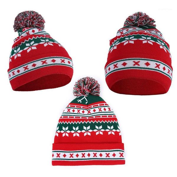 women winter knitted beanie hat christmas snowflake cute fluffy pompom stretch cuffed cap ear warmer holiday party hat1
women winter knitted beanie hat christmas snowflake cute fluffy pompom stretch cuffed cap ear warmer holiday party hat1