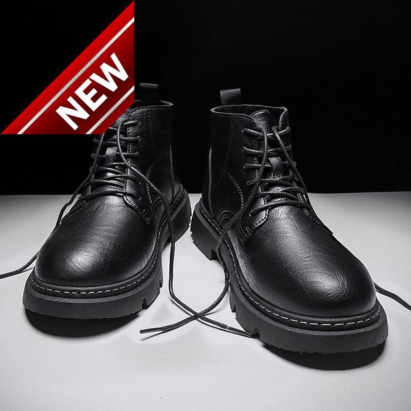 martin 2021 new autumn high work clothes chelsea english boots leather shoes ins men's fashion middle help, Black
martin 2021 new autumn high work clothes chelsea english boots leather shoes ins men's fashion middle help, Black