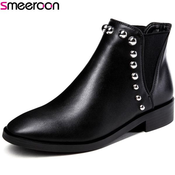 boots smeeroon 2021 slip on med heels ankle for women autumn winter round toe prom shoes big size 32-43, Black
boots smeeroon 2021 slip on med heels ankle for women autumn winter round toe prom shoes big size 32-43, Black