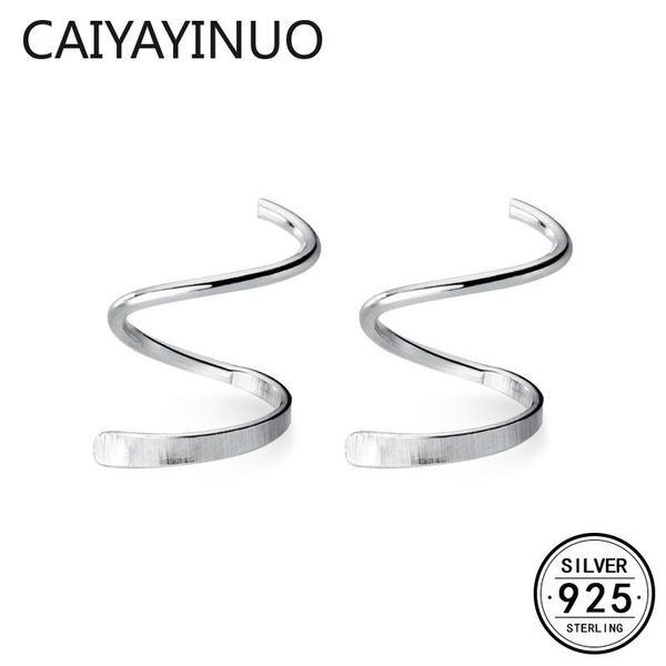 hoop & huggie caiyayinuo real 925 sterling silver minimalist spiral earrings for fashion woman geometric cute fine jewelry gift, Golden;silver
hoop & huggie caiyayinuo real 925 sterling silver minimalist spiral earrings for fashion woman geometric cute fine jewelry gift, Golden;silver
