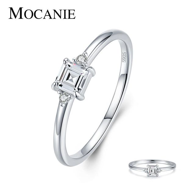 cluster rings mocanie hight quality 925 sterling silver emerald cut clear cz square ring for women wedding bands statement jewelry bijoux, Golden;silver
cluster rings mocanie hight quality 925 sterling silver emerald cut clear cz square ring for women wedding bands statement jewelry bijoux, Golden;silver