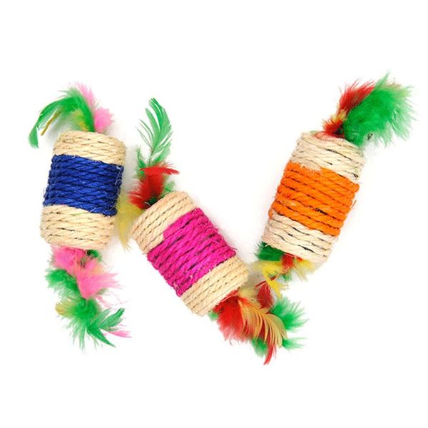 cat toys pet rolling sisal scratching feather for cat's puppy kitten product training supplies
cat toys pet rolling sisal scratching feather for cat's puppy kitten product training supplies