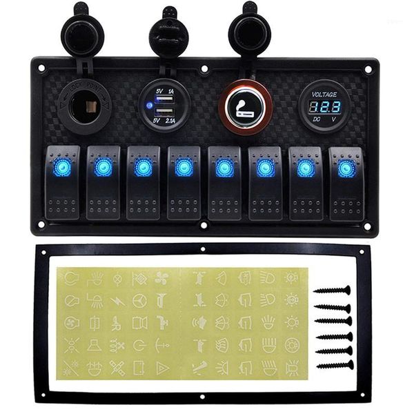 8 gang toggle switch panel 12v for car boat dual usb charging port cigarette lighter socket voltmeter boat car switch panel1
8 gang toggle switch panel 12v for car boat dual usb charging port cigarette lighter socket voltmeter boat car switch panel1