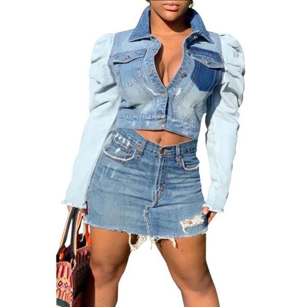 autumn winter solid denim jackets street casual women denim coat puff sleeve sashes slim short coats vintage jacket 2020, Black;brown
autumn winter solid denim jackets street casual women denim coat puff sleeve sashes slim short coats vintage jacket 2020, Black;brown