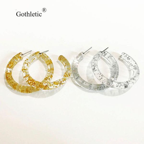 gothletic 50mm gold/silver-color foil resin hoop earrings round circle resin earrings for women brincos fashion jewelry 2020, Golden;silver
gothletic 50mm gold/silver-color foil resin hoop earrings round circle resin earrings for women brincos fashion jewelry 2020, Golden;silver