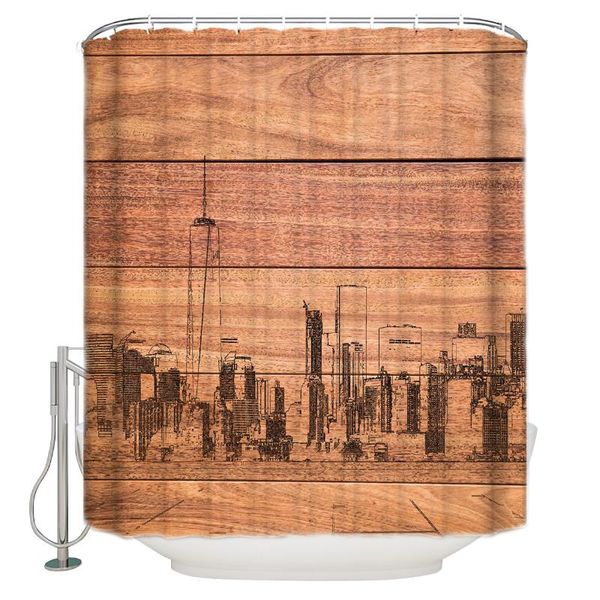 shower curtain waterproof polyester with 12 hooks sketch city skyline wood grain background
shower curtain waterproof polyester with 12 hooks sketch city skyline wood grain background