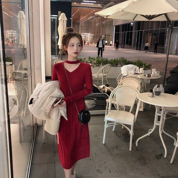 2021 new christmas sweater women long sleeve midi knitted female autumn casual korean party winter dress office lady l7h4, Black;gray
2021 new christmas sweater women long sleeve midi knitted female autumn casual korean party winter dress office lady l7h4, Black;gray