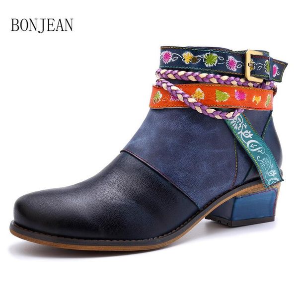 boots bonjean genuine leather women wintage bohemian ankle shoes ziper low heel ladies 2021 woman autumn, Black
boots bonjean genuine leather women wintage bohemian ankle shoes ziper low heel ladies 2021 woman autumn, Black
