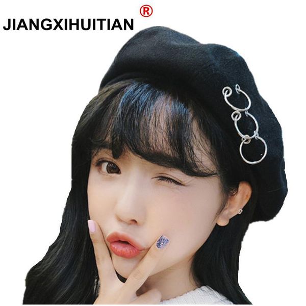 2018 autumn and winter vintage style new painter hat female winter stylish sweet round circle berets wmtjla xhlove, Black;white
2018 autumn and winter vintage style new painter hat female winter stylish sweet round circle berets wmtjla xhlove, Black;white