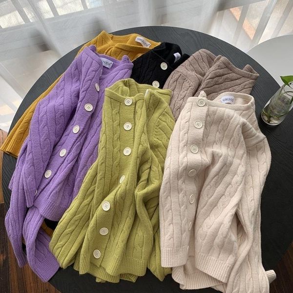 loose crazy style multicolor knit cardigans sweater women round neck long sleeve single breast casual twist pull femme coat1, White
loose crazy style multicolor knit cardigans sweater women round neck long sleeve single breast casual twist pull femme coat1, White
