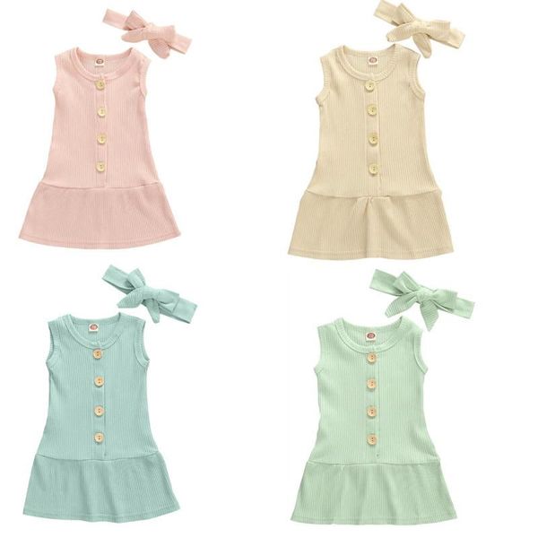 girl's dresses baby summer clothing toddler girl clothes ribbed dress sleeveless solid single breasted gown sundress 0-24m, Red;yellow
girl's dresses baby summer clothing toddler girl clothes ribbed dress sleeveless solid single breasted gown sundress 0-24m, Red;yellow