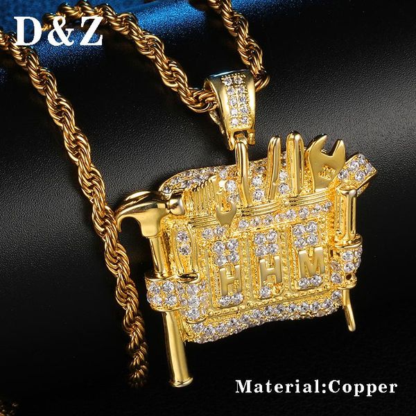 pendant necklaces d&z micro paved cubic zircon mechanic tool box necklace for men iced out jewelry boy gift, Silver
pendant necklaces d&z micro paved cubic zircon mechanic tool box necklace for men iced out jewelry boy gift, Silver