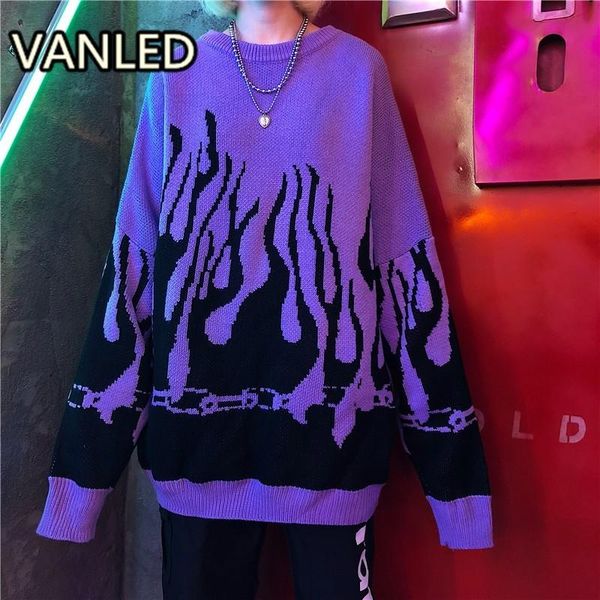 autumn winter harajuku flame knitting bat sleeve pullover sweater women tide outerwear, White;black
autumn winter harajuku flame knitting bat sleeve pullover sweater women tide outerwear, White;black