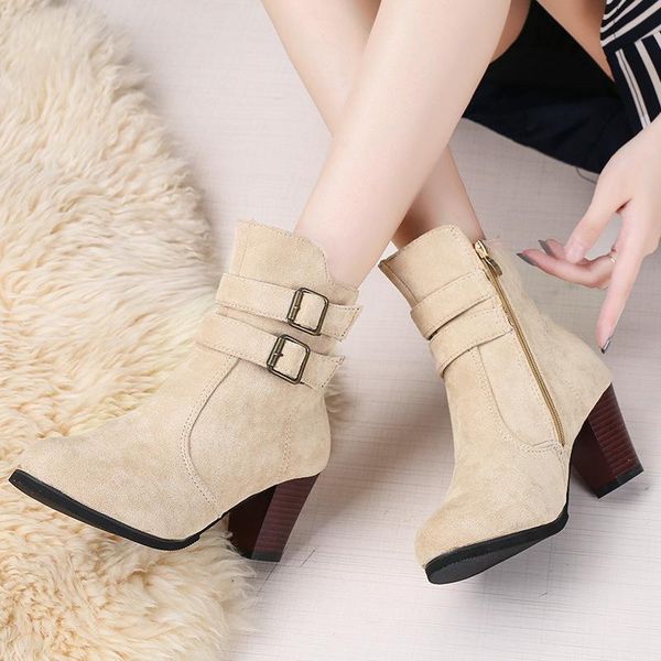 boots ladies european and american temperament high-heeled shoes large size women's boots35-43, Black
boots ladies european and american temperament high-heeled shoes large size women's boots35-43, Black