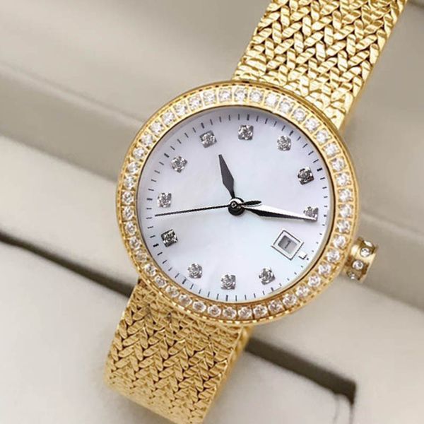 fashion dress womens watch quartz stainless steel women diamond watch gold bracelet clock montres pour femmes wristwatches, Slivery;brown
fashion dress womens watch quartz stainless steel women diamond watch gold bracelet clock montres pour femmes wristwatches, Slivery;brown