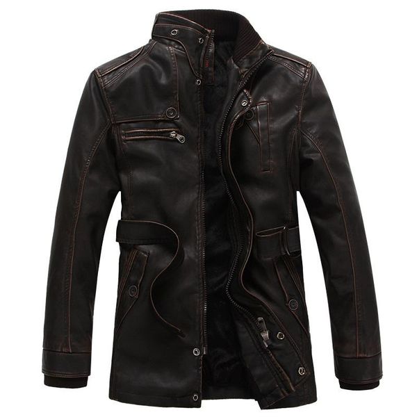 men's fur & faux winter leather jacket men coats plus velvet warm motorcycle jackets man casual bomber pilot outwear spring 2021, Black
men's fur & faux winter leather jacket men coats plus velvet warm motorcycle jackets man casual bomber pilot outwear spring 2021, Black