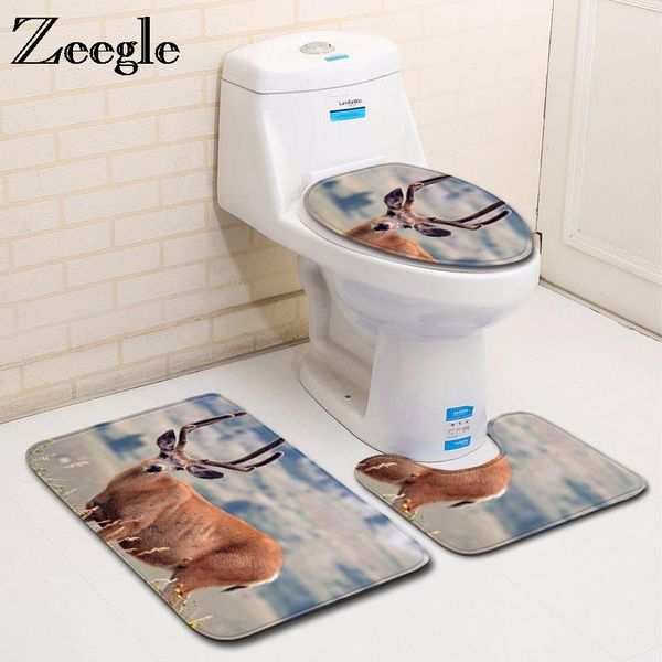 bath mats zeegle 3pcs bathroom set elk printed toilet mat anti-slip floor lid cover shower rugs
bath mats zeegle 3pcs bathroom set elk printed toilet mat anti-slip floor lid cover shower rugs
