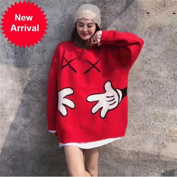 female 2021 new brand design fashions the neck-neck pullover spring new cute cartoon patterns embroidered casual wild sweater clothes 83ni, White;black
female 2021 new brand design fashions the neck-neck pullover spring new cute cartoon patterns embroidered casual wild sweater clothes 83ni, White;black