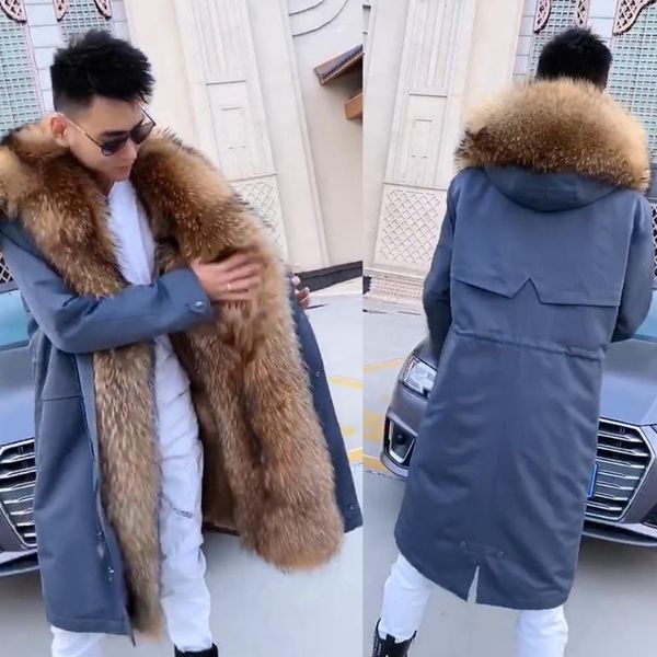 natural raccoon fur jacket parkas men winter fashion warm windproof coat classic business casual outwear fast shipping1, Black
natural raccoon fur jacket parkas men winter fashion warm windproof coat classic business casual outwear fast shipping1, Black