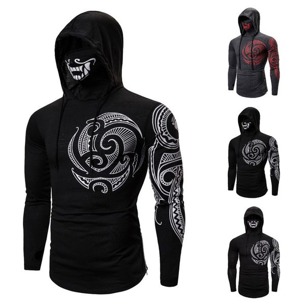 fitness mens ninja suit hooded long sleeve t-shirt face mask run sports hoodie stretch mens sports sweater workout sweater, White;black
fitness mens ninja suit hooded long sleeve t-shirt face mask run sports hoodie stretch mens sports sweater workout sweater, White;black