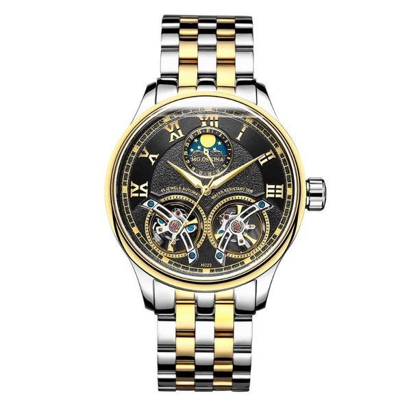 mg double tourbillon mechanical watch fashion casual men mechanical watches men's watch golden wrist, Slivery;brown
mg double tourbillon mechanical watch fashion casual men mechanical watches men's watch golden wrist, Slivery;brown