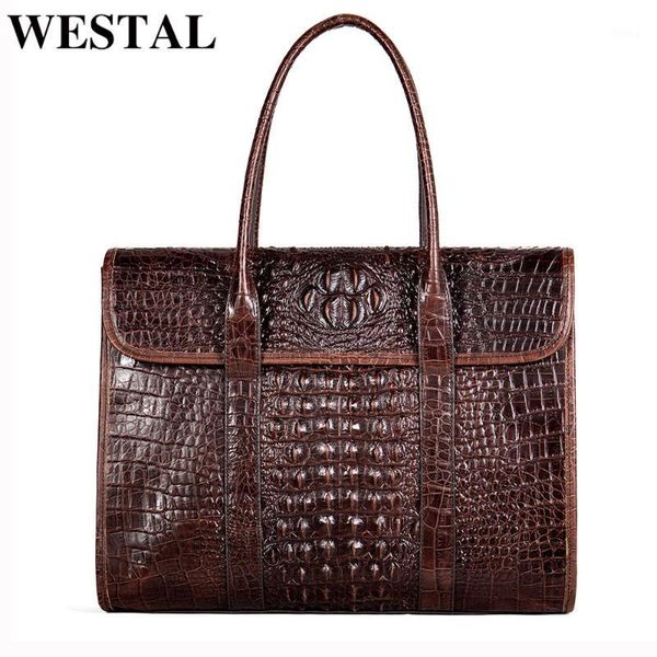 westal men's briefcase bag men's genuine leather lapbag male office for men crocodile pattern prote document1
westal men's briefcase bag men's genuine leather lapbag male office for men crocodile pattern prote document1