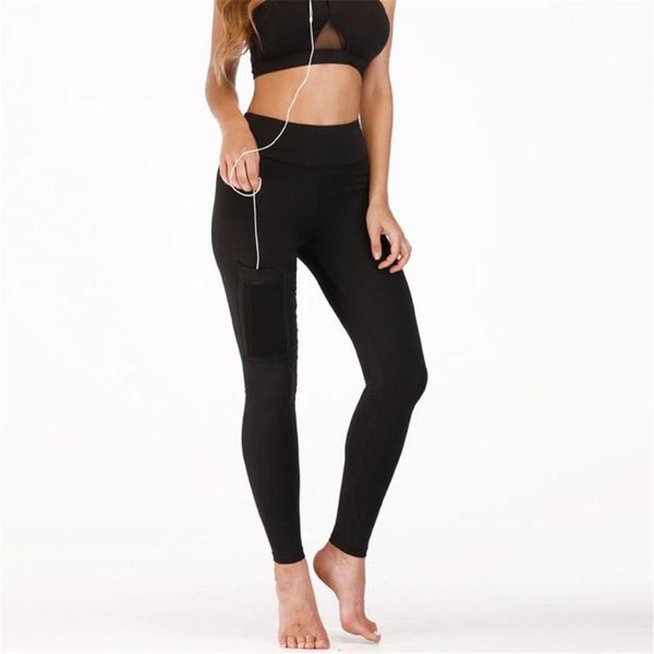 fashionable fitness yoga pants sports hip-lifting quick-drying leggings with packet to touch phone, White;red 
fashionable fitness yoga pants sports hip-lifting quick-drying leggings with packet to touch phone, White;red