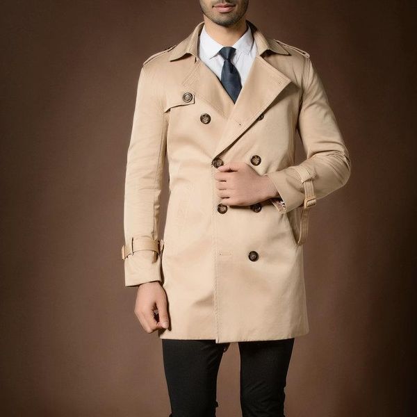 2020 men's large size long windbreaker with double breasted,trench coat jacket trench coats solid overcoat, Tan;black
2020 men's large size long windbreaker with double breasted,trench coat jacket trench coats solid overcoat, Tan;black