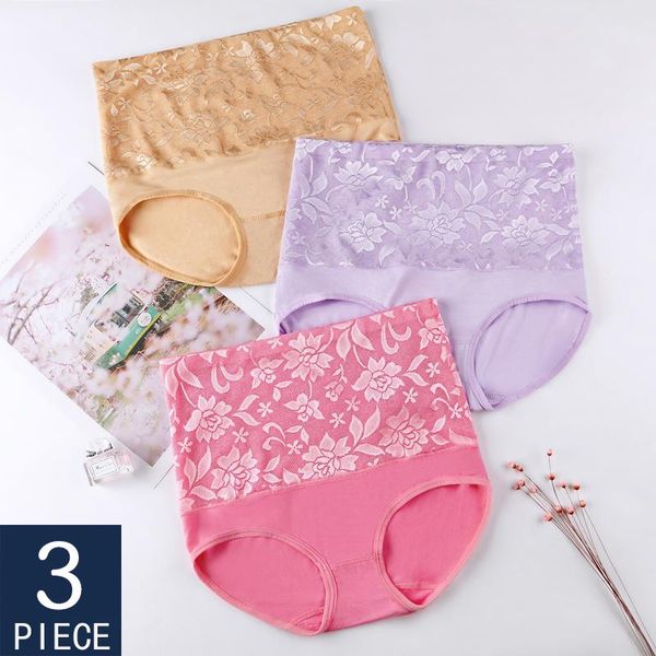 3 pcs large size panties women abdomen breathable high waist briefs jacquard female underwear lace hip lift underpant, Black;pink
3 pcs large size panties women abdomen breathable high waist briefs jacquard female underwear lace hip lift underpant, Black;pink