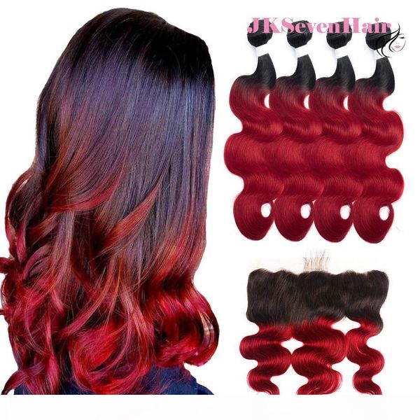 body wave 1b red peruvian virgin hair extensions 4pcs with 13x4inch lace frontal dark root red malaysian brazilian hair weaves with frontal, Black
body wave 1b red peruvian virgin hair extensions 4pcs with 13x4inch lace frontal dark root red malaysian brazilian hair weaves with frontal, Black