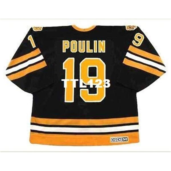 421s #19 dave poulin boston bruins 1990 ccm vintage retro away hockey jersey or custom any name or number retro jersey, Black
421s #19 dave poulin boston bruins 1990 ccm vintage retro away hockey jersey or custom any name or number retro jersey, Black