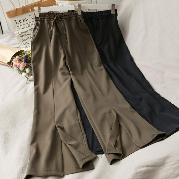 2021 new flower bud bow tie high-waisted thin wide-leg pants women's autumn clothes slit drape loose straight-leg pants, Black;white
2021 new flower bud bow tie high-waisted thin wide-leg pants women's autumn clothes slit drape loose straight-leg pants, Black;white
