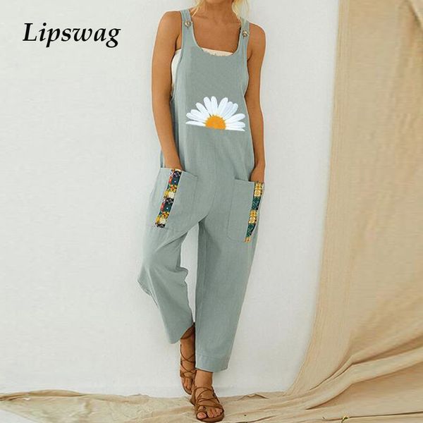 2020 summer cotton linen button women jumpsuit retro flower print strappy backless bodysuit elegant sleeveless loose romper lj200814, Black;white
2020 summer cotton linen button women jumpsuit retro flower print strappy backless bodysuit elegant sleeveless loose romper lj200814, Black;white