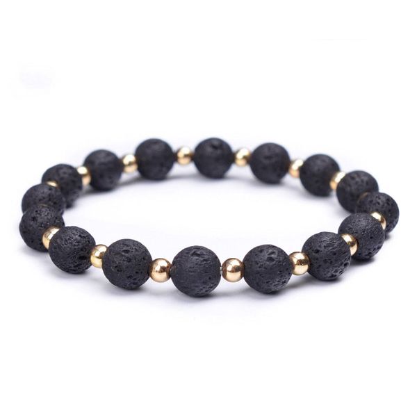 8mm natural lava stone beaded strands handmade charm bracelets for men women party club decor yoga jewelry, Black
8mm natural lava stone beaded strands handmade charm bracelets for men women party club decor yoga jewelry, Black
