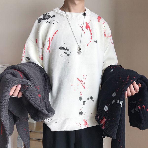 couple hop japanese pullover hip neck for sweater women oversize knitted men sweaters and loose round graffiti ofnkt, Black
couple hop japanese pullover hip neck for sweater women oversize knitted men sweaters and loose round graffiti ofnkt, Black