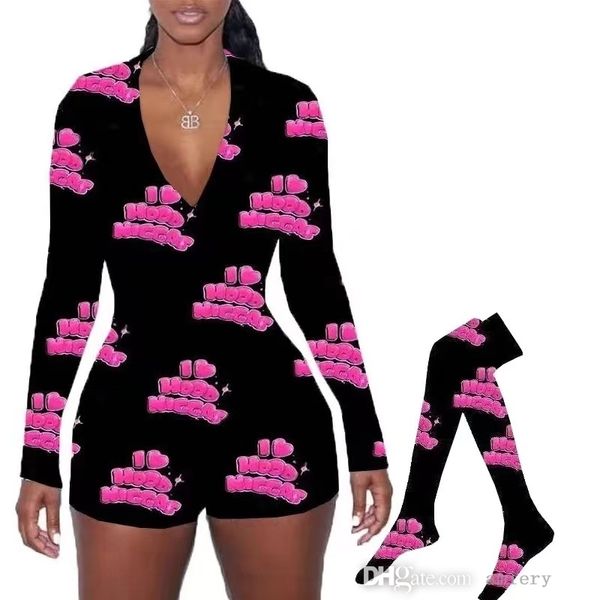 2022 valentine's day jumpsuits with socks v neck printed long sleeve shorts ladies homewear s-xxl, Black;white
2022 valentine's day jumpsuits with socks v neck printed long sleeve shorts ladies homewear s-xxl, Black;white