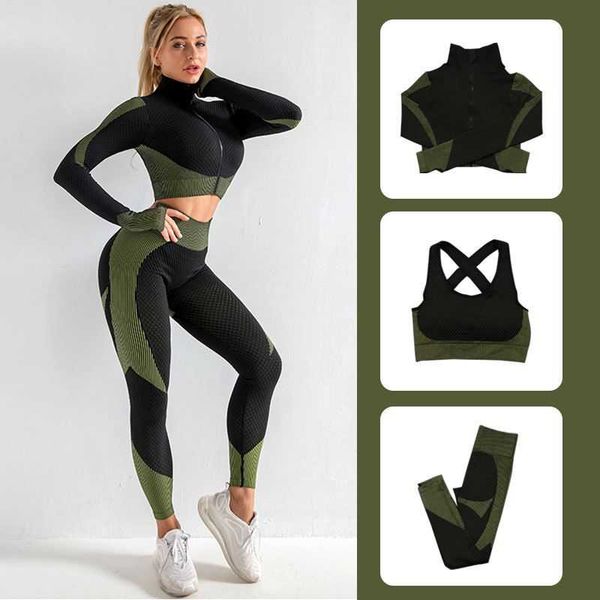 yoga outfits 2/3pcs seamless gym sports suits fitness work out clothing for women wholesale full long sleeve crop bra+leggings set, White;red
yoga outfits 2/3pcs seamless gym sports suits fitness work out clothing for women wholesale full long sleeve crop bra+leggings set, White;red