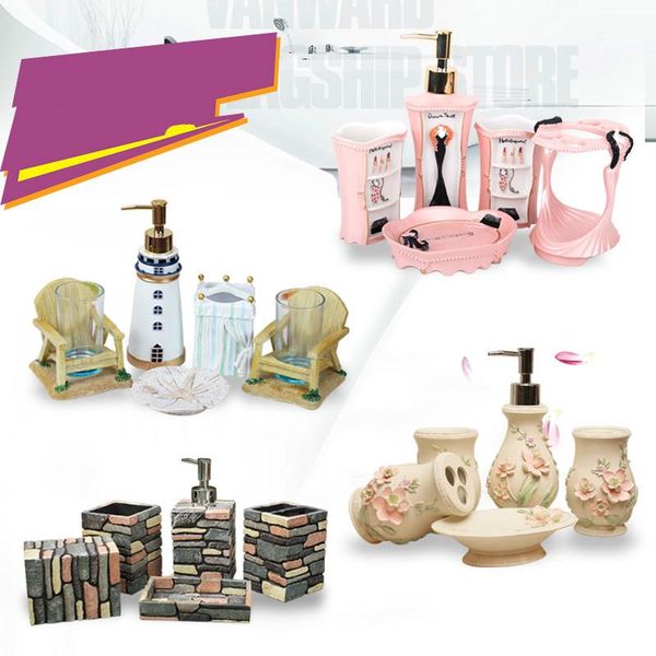 european garden 5 pcs bathroom suite toothbrush kit creative resin gift lotion dispenser tumbler toothbrush holder soap dish
european garden 5 pcs bathroom suite toothbrush kit creative resin gift lotion dispenser tumbler toothbrush holder soap dish