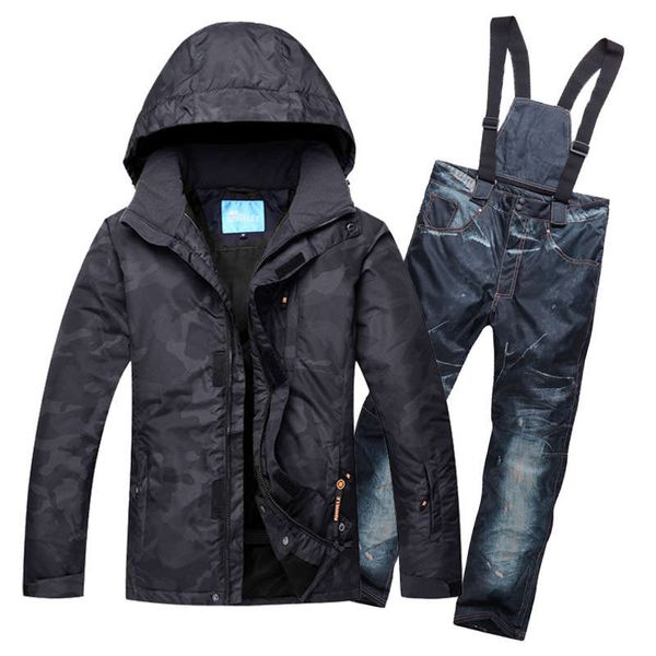 ski suit men's winter outdoor windproof, waterproof, warm breathable skiing clothes and trousers, Gray
ski suit men's winter outdoor windproof, waterproof, warm breathable skiing clothes and trousers, Gray