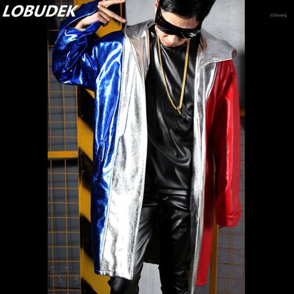 men's fur & faux men stage costume leather cloak hoodie loose long coat windbreaker bar nightclub rap singer dj hip hop pu overcoat1, Black
men's fur & faux men stage costume leather cloak hoodie loose long coat windbreaker bar nightclub rap singer dj hip hop pu overcoat1, Black