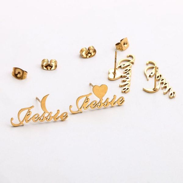 hoop & huggie lateefah custom earrings 1 pair stainless steel name personality nameplate handmade jewelry for women girls, Golden;silver
hoop & huggie lateefah custom earrings 1 pair stainless steel name personality nameplate handmade jewelry for women girls, Golden;silver