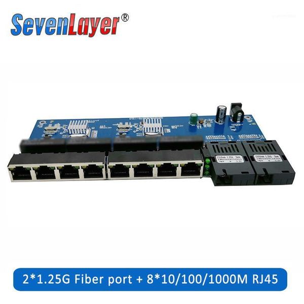 fiber optic equipment media converter optical gigabit ethernet switch pcba 8 rj45 utp and 2 sc port 10/100/1000m board pcb 1pcs1
fiber optic equipment media converter optical gigabit ethernet switch pcba 8 rj45 utp and 2 sc port 10/100/1000m board pcb 1pcs1