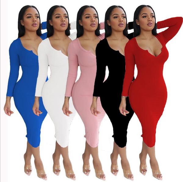 spot wise express amazon europe and america independent station solid dress autumn v-neck long sleeve slim skirt, Black;gray
spot wise express amazon europe and america independent station solid dress autumn v-neck long sleeve slim skirt, Black;gray
