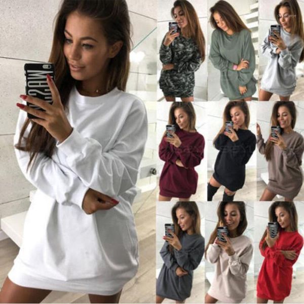 european and american-style winter new style casual o neck crew neck solid color mid-length hoodie dress1, Black 
european and american-style winter new style casual o neck crew neck solid color mid-length hoodie dress1, Black