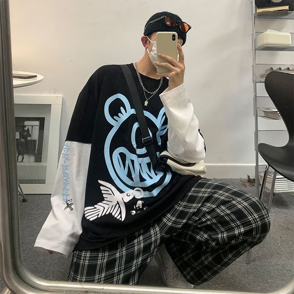 2021 new printing casual harajuku long sleeve t-shirt men's oversize hip hop korean streetwear tees male o-neck clothing cp9d, Black
2021 new printing casual harajuku long sleeve t-shirt men's oversize hip hop korean streetwear tees male o-neck clothing cp9d, Black