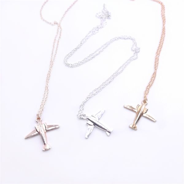 new trendy mini plane model pendant cute cartoon necklace wholesale recreational style men's or women's daily wear, Silver
new trendy mini plane model pendant cute cartoon necklace wholesale recreational style men's or women's daily wear, Silver