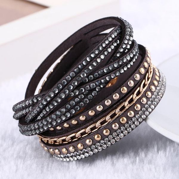 leather women wristband new wrap fashion cuff pu punk rhinestone bracelet crystal bangle charm bracelets 10colors 171213, Golden;silver
leather women wristband new wrap fashion cuff pu punk rhinestone bracelet crystal bangle charm bracelets 10colors 171213, Golden;silver